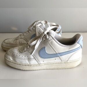 Nike Courts White and Blue Sneakers
